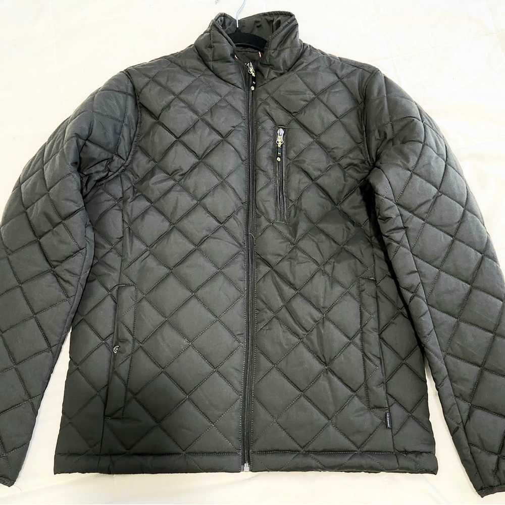Hawke & Co Diamond Quilted Jacket (DARK GREEN) $100 value